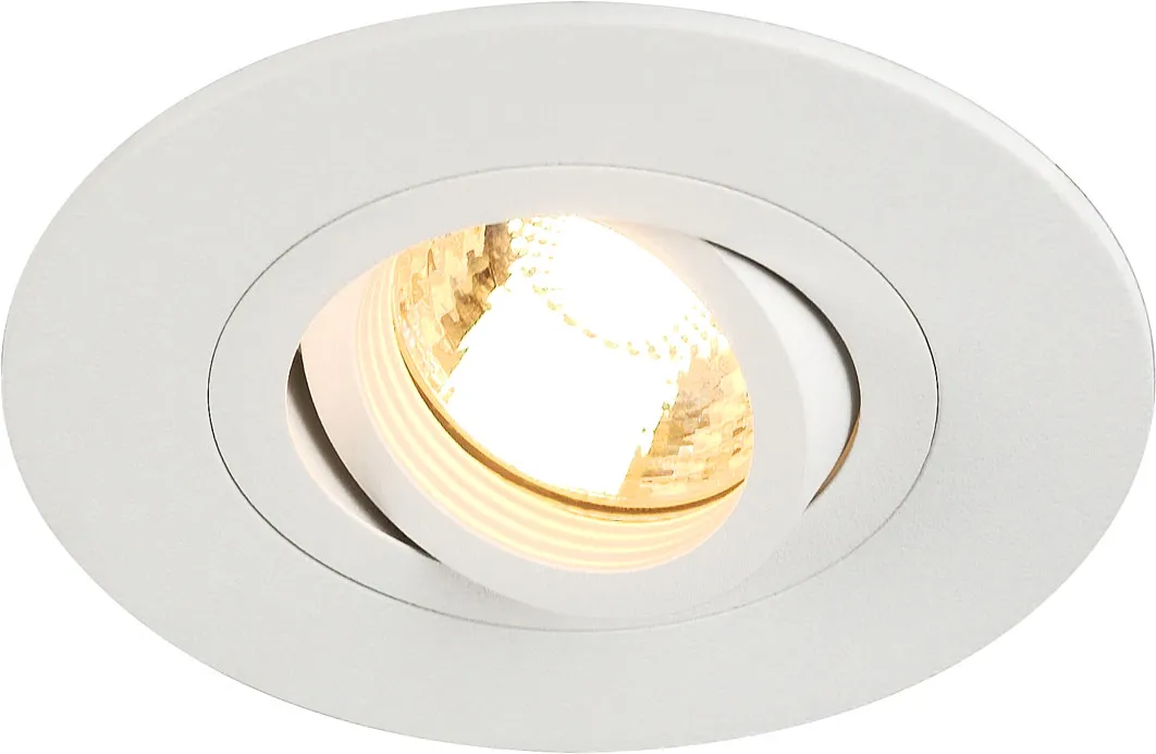 NEW TRIA XL ROUND GU10 Downlight, mattweiss, max. 50W, inkl. Clipfedern