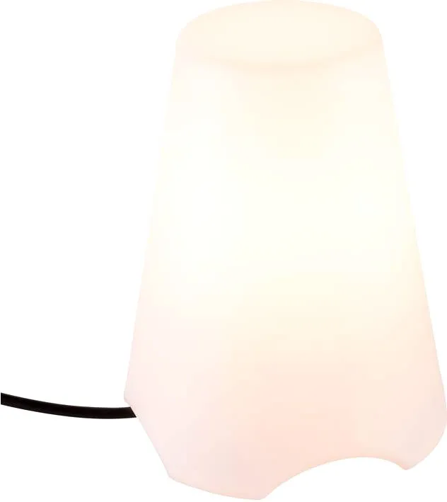 SLV KIROCONE TL, Outdoor Tischleuchte, E27, IP44, weiss, max. 60W