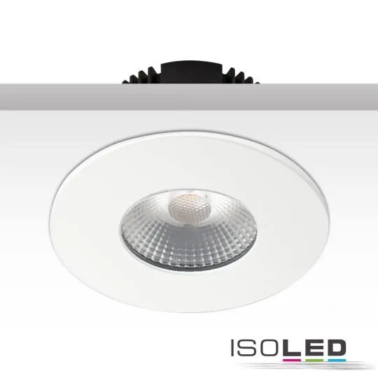 ISOLED Abdeckung Aluminium rund weiß matt für Einbaustrahler Sys-68