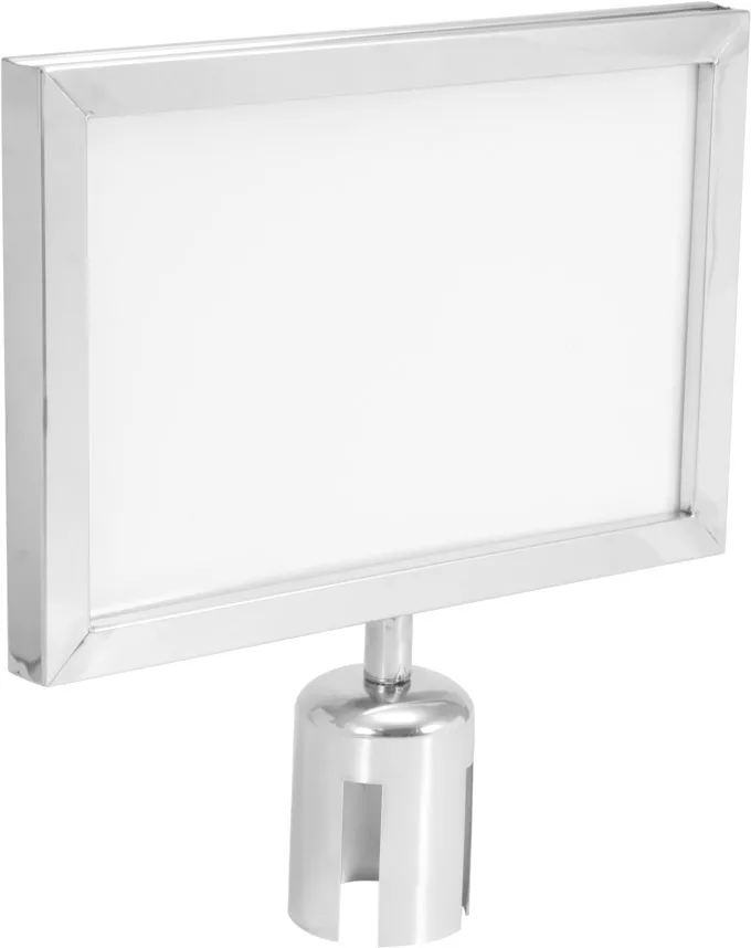 EUROLITE Hinweisschild für Eurolite Barrier 317x215 silber