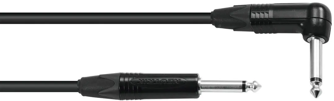 SOMMER CABLE Klinkenkabel 6,3 mono 1x 90° 3m sw Neutrik