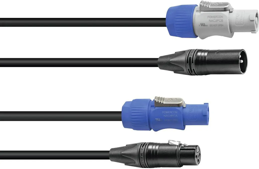 SOMMER CABLE Kombikabel DMX PowerCon/XLR 10m