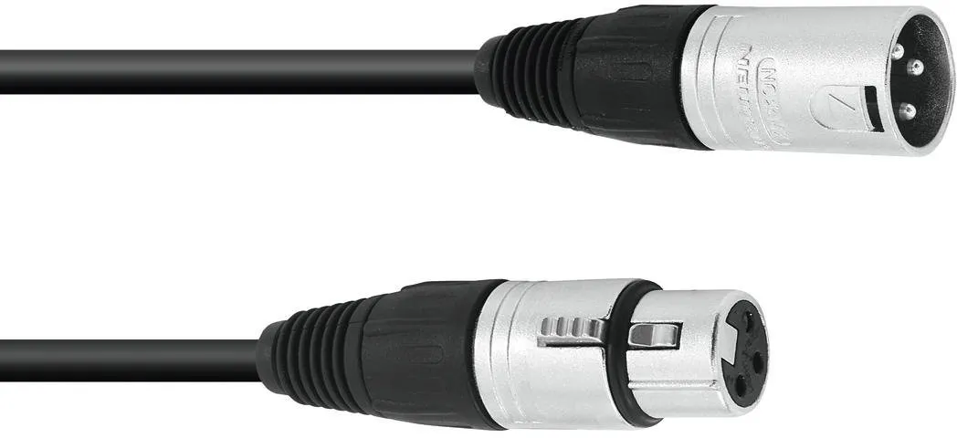SOMMER CABLE XLR Kabel 3pol 0,5m sw Neutrik