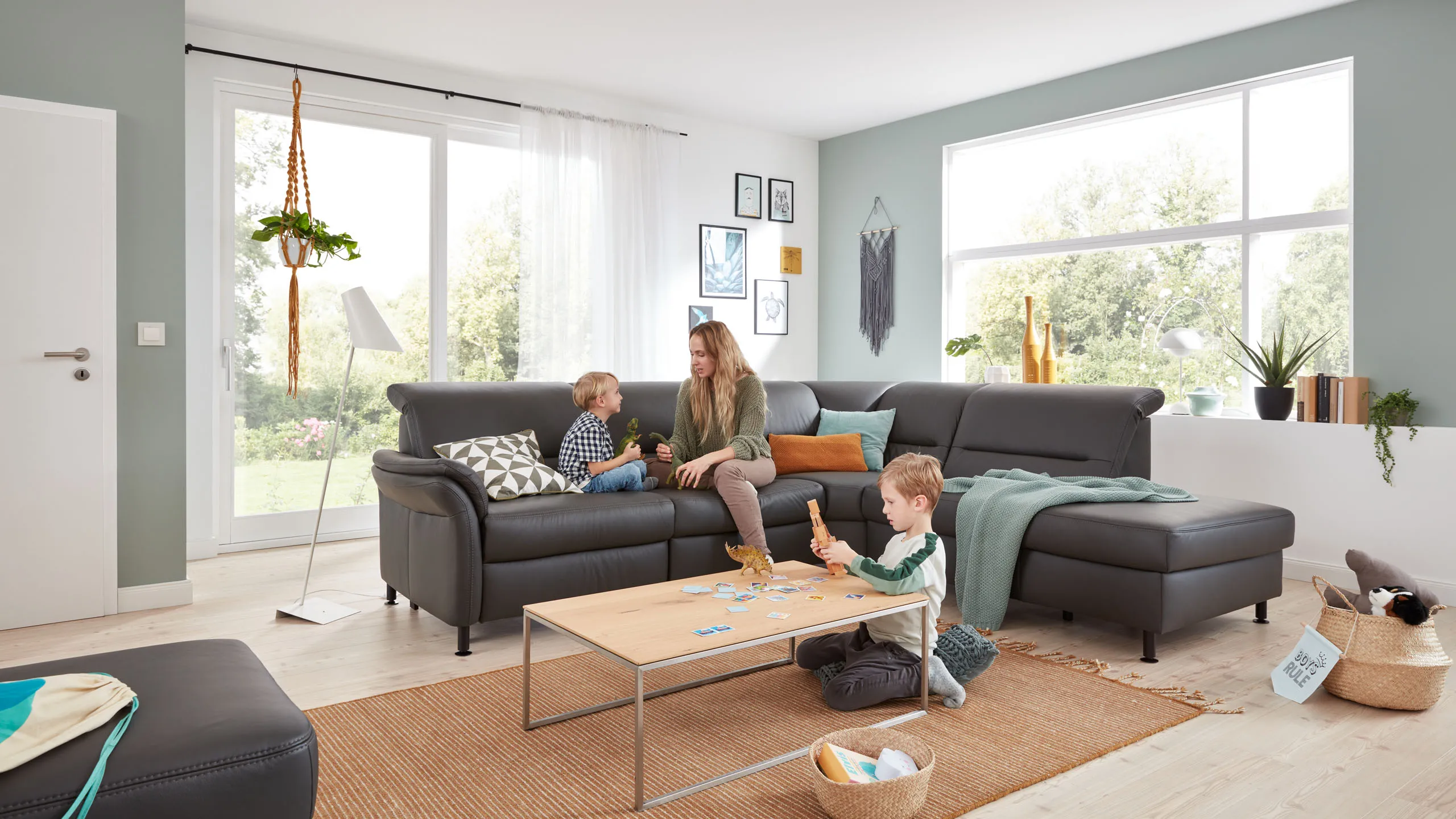 Wohnlandschaft Modulmaster-Excl. Vivre greystone