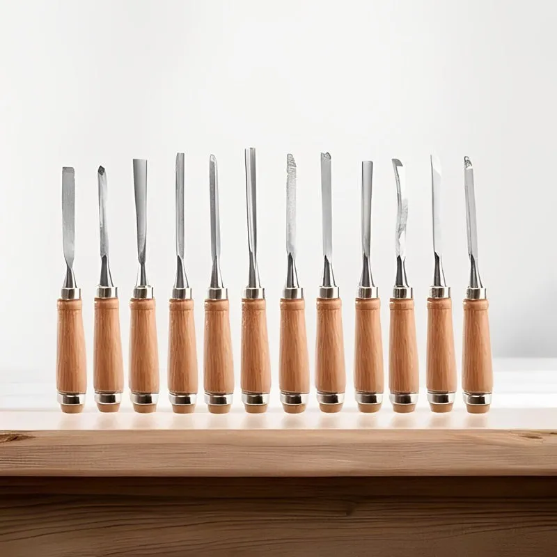 12 Stück Holzschnittmeißel Set