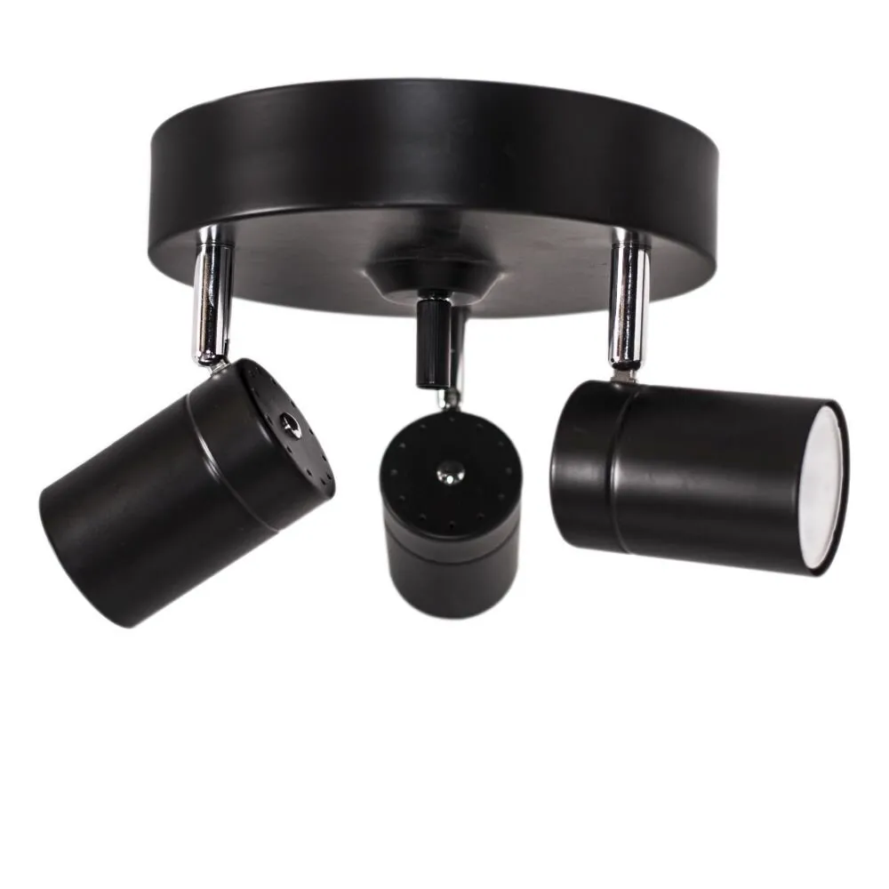 By Rydens Correct Deckenleuchte Schwarz, 3-flammig