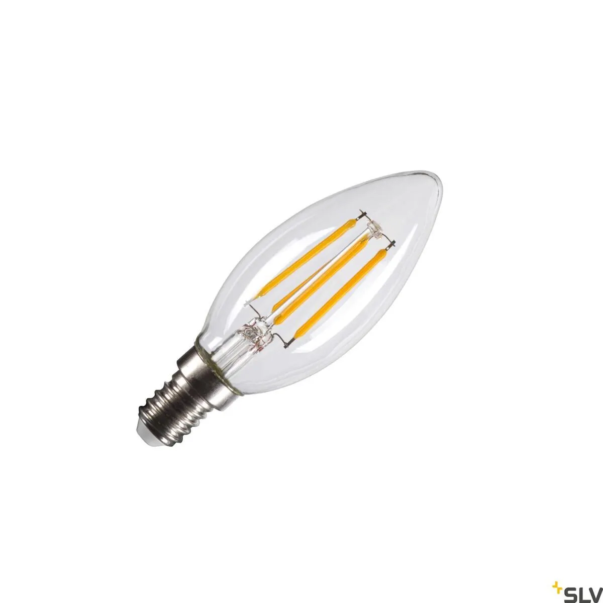 C35 E14, LED Leuchtmittel transparent 4,2W 2700K CRI90 320°