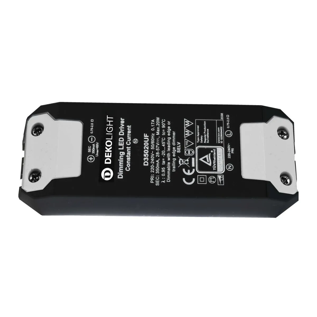 Deko-Light LED-Netzgerät, BASIC, DIM, CC, D35020UF/20W, stromkonstant, dimmbar: Phasenan-/abschnitt,