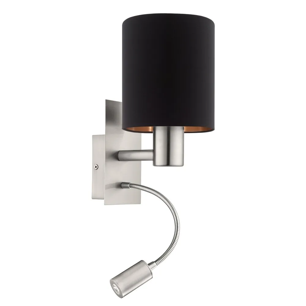 Eglo PASTERI Wandleuchte LED Nickel-Matt, 2-flammig 964832