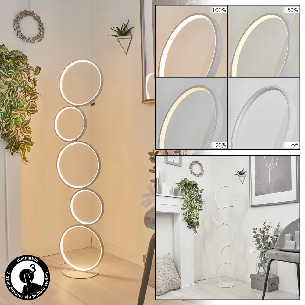 Kermoguen Stehleuchte LED Weiß, 1-flammig H3655344