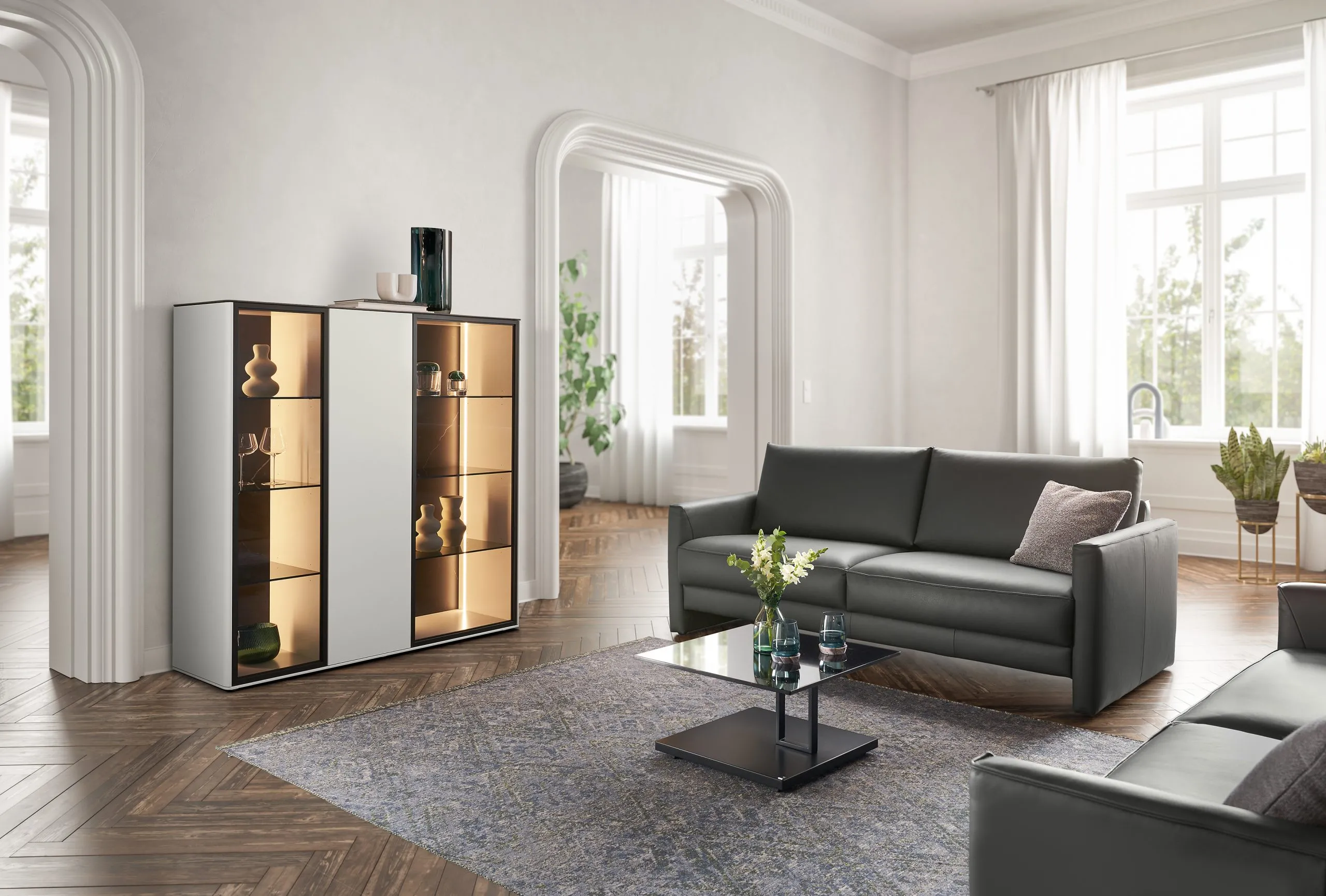 Sofa WK 605 Variatione Carbon | AA200