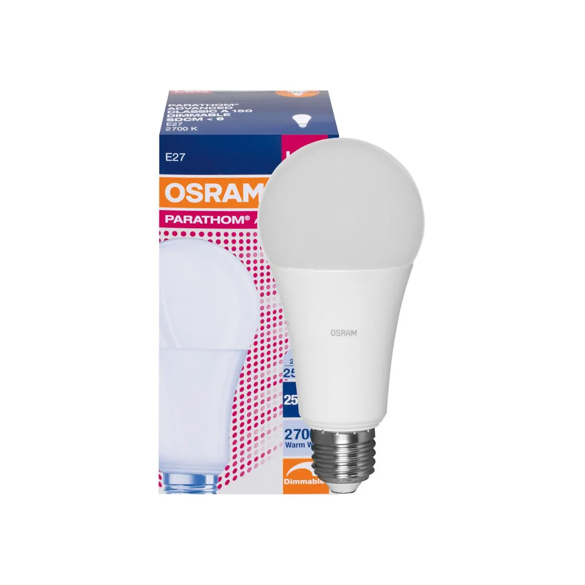 LED-Lampe E27 PARATHOM ADVANCED CLASSIC A AGL-Form 20W matt 2452lm 2700K