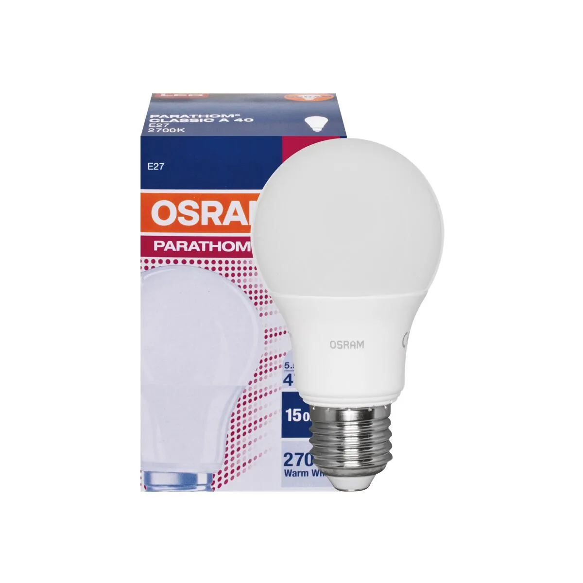 LED-Lampe E27 PARATHOM CLASSIC A AGL-Form 4,9W matt 470lm