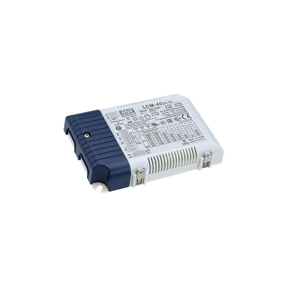 LCM-40 IP20 LED Treiber MEANWELL Im: 180-295VAC Aus: 2-100VDC Konstante Leistung 350-1050mA 42W Einstellbar 0-10V-PWM-R