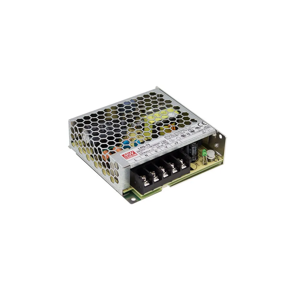 LRS-75-36 Transformator MEANWELL Im: 85-264VAC Aus: 36VDC 2,1A 75,6W Isolierung 3750VAC EN60335-1/IEC/EN6155
