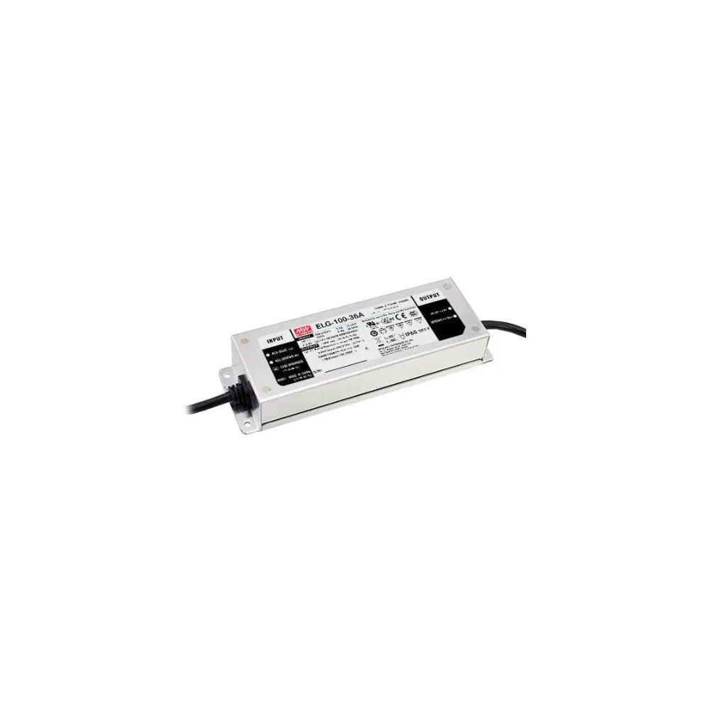 ELG-100-48B-3Y IP67 Transformator MEANWELL Im: 100-305VAC Aus: 48VDC 2A 96W Einstellbar (0-10VDC/PWM/Widerstand) 3 Ent
