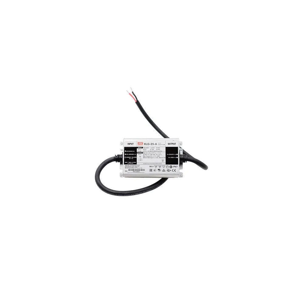 XLG-25-AB IP67 Treiber MEANWELL Konstante Leistung Im:: 90-305VAC Aus:: 22-54VDC Corriente 250-1050mA 25W PFC Potenciomet