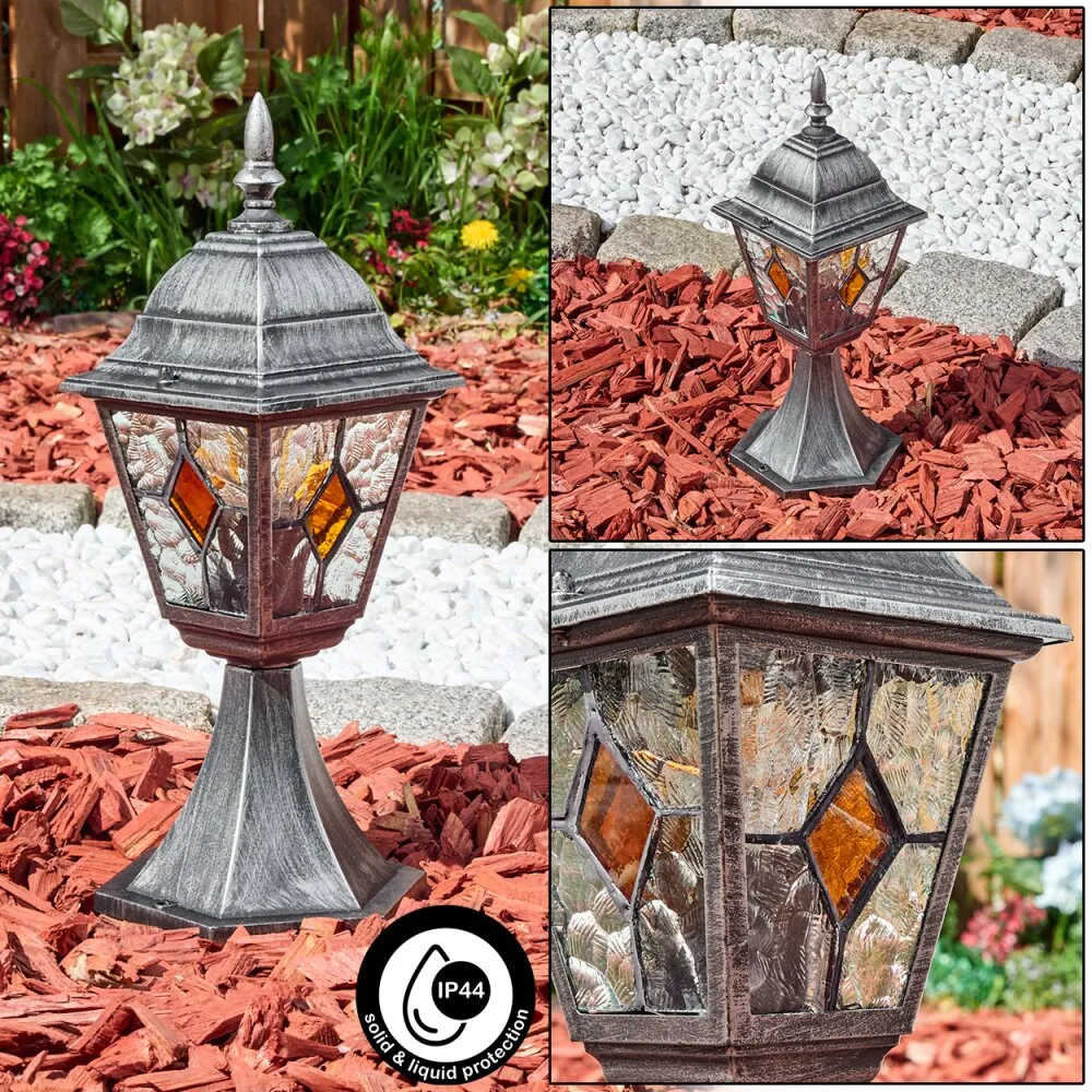 Naofe Sockelleuchte Schwarz, Silber, 1-flammig H3977026