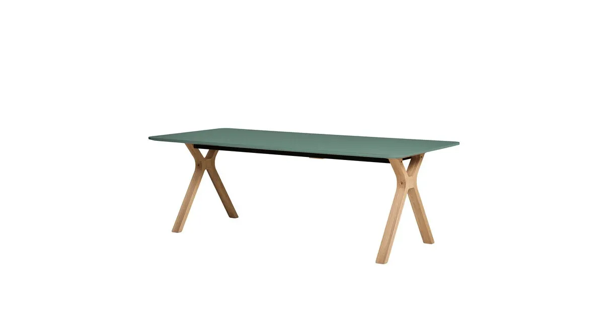 Space Esstisch ausziehbar Beine Massivholz 220x95cm