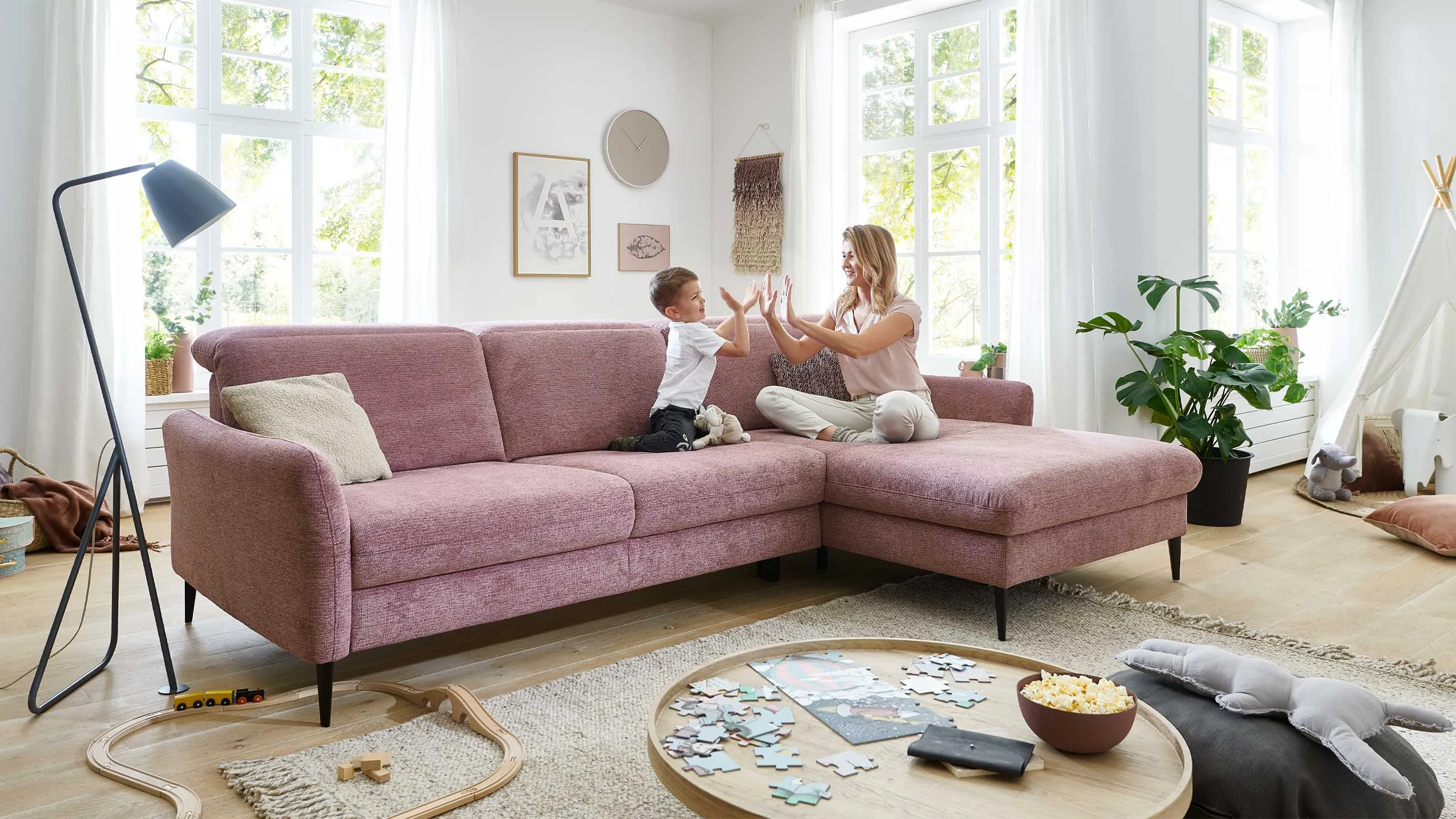 Wohnlandschaft Modulmaster Famosa wine(B)