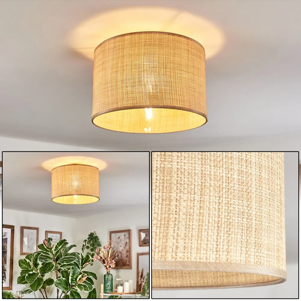 Sabadim Deckenleuchte 35 cm beige, Naturfarben, 1-flammig H3945278