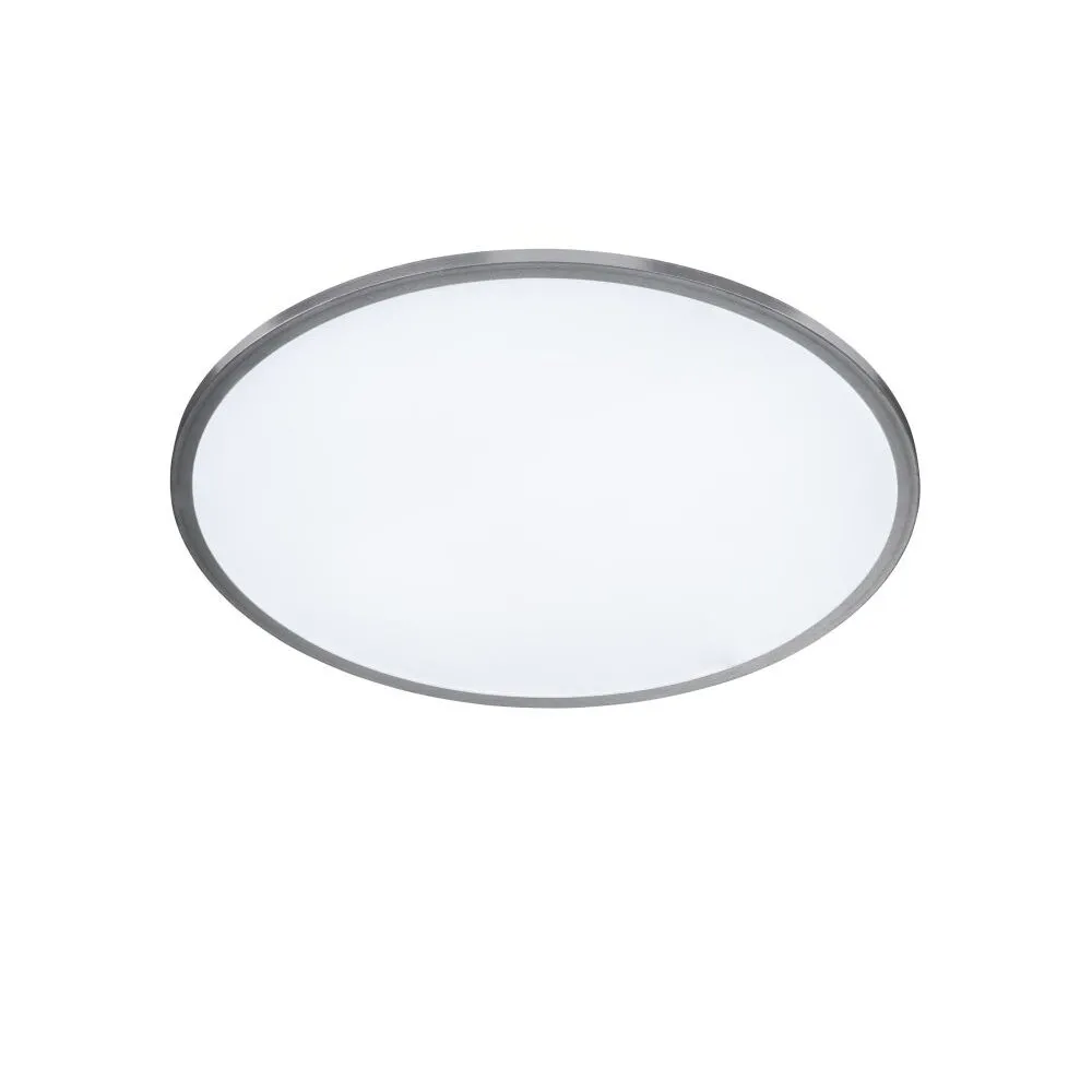 WOFI LINOX Deckenleuchte LED Silber, 1-flammig, Fernbedienung, Farbwechsler 9457.01.70.9400